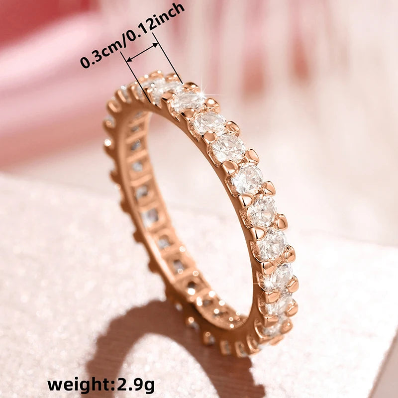 Huitan Bling Bling Promise Rings with Round CZ Delicate Low-key Wedding Ring for Women High Quality Silver Color Trendy Jewelry